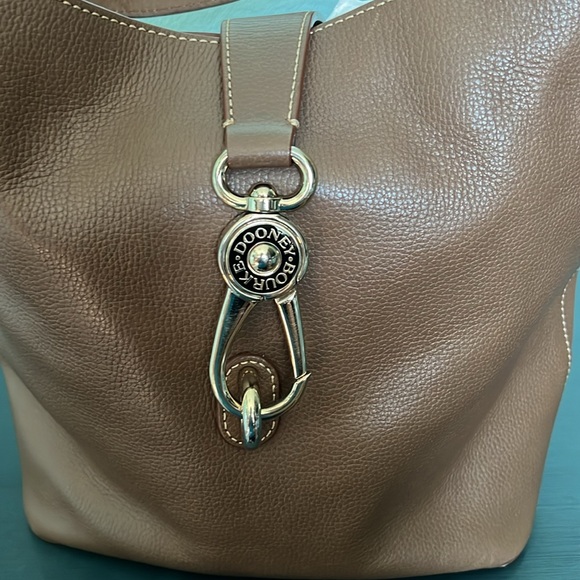 Dooney & Bourke Taupe Pebblle Leather Purse - Picture 3 of 16